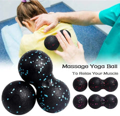 Massage Ball Set Peanut High Density Lightweight Yoga Kinesiology Pain Relief Relaxation Fitness Tool