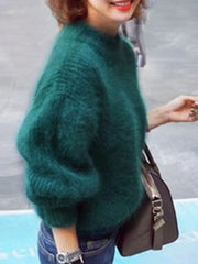 Fluffy Sweater green
