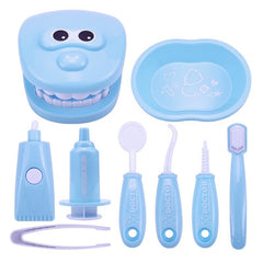 Dentist Toy Set Kids 9-Piece Montessori Educational Tooth Model Dental Play Tool Learning Gift