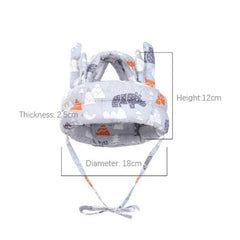 Baby play gym with measurements on a white background