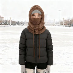 Women’s Fleece Balaclava Hood – Windproof Winter Face Mask & Neck Warmer for Skiing, Cycling and Cold Weather