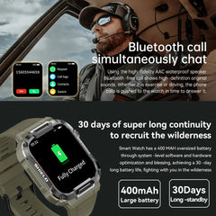 Smart Watch Men Military Grade Health Monitor AI Voice Bluetooth Call Fitness Waterproof iOS Android