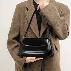 Shoulder Bag Women Genuine Leather Underarm Vintage Luxury High Quality Crossbody Handbag Purse