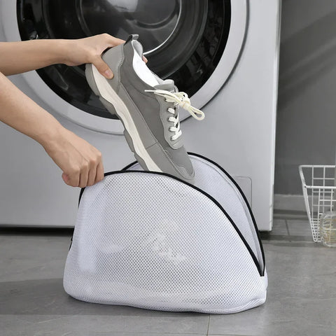 Laundry Bag Mesh Shoes Anti-Deformation Washing Machine Storage Organizer Travel Shoe Bag Accessory