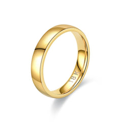 Wedding Ring Women Gold Plated Minimalist Simple Couple Engagement Fashion Jewelry Gift Accessories