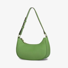 Shoulder Bag Women Genuine Leather Underarm Crescent-Shaped Purse Designer Crossbody Handbag
