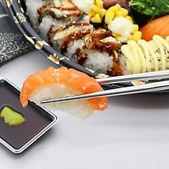 Chopsticks Stainless Steel 1-5 Pairs Non-Slip Chinese Korean Japanese Sushi Metal Kitchen Tableware Set
