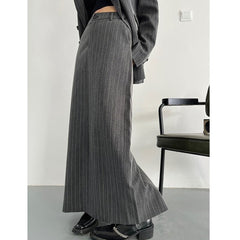 Striped Pant Suit Women 2-Piece Long Sleeve Oversized Business Blazer Casual Office Fashion