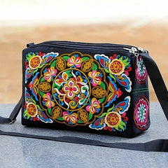 Embroidered Crossbody Bag