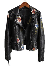 Faux Leather Jacket black