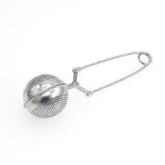 Tea Infuser Stainless Steel Mesh Ball Sphere Squeeze Strainer Herb Spice Filter Kitchen Tool