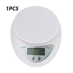 Digital Kitchen Scale 5kg Portable LED Display Food Weight Balance Electronic Measuring Tool