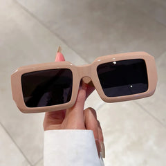 Vintage Rectangle Sunglasses Fashion Square Candy Color Shades Eyewear Trendy Retro Women Men UV400 Sun Glasses