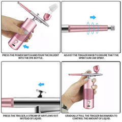 Nano Steam Gun Handheld Cordless USB Disinfectant Fogger Sanitizer Sprayer Electrostatic ULV Atomizer