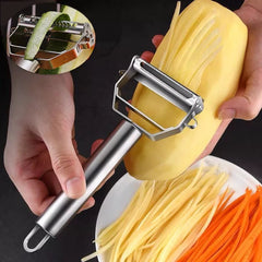 Vegetable Peeler Stainless Steel Double-Head Melon Planer Multi-Function Fruit Kitchen Household Tool