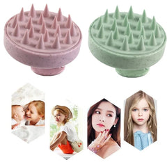Scalp Massage Brush Silicone Shampoo Comb Hair Washing Body Bath Shower Salon Hairdressing Tool