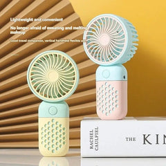 Mini USB Fan Handheld Portable Rechargeable Cute Small Pocket Fan Office Desk Travel Gift