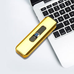 USB Rechargeable Lighter Electronic Windproof Flameless LED Power Indicator Portable Tool