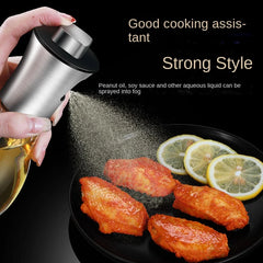 Oil Spray Bottle Oil Sprayer For Cooking Spray Bottle Multi-Function Barbecue Air Fryer High-Pressure Glass Oil Spray Container