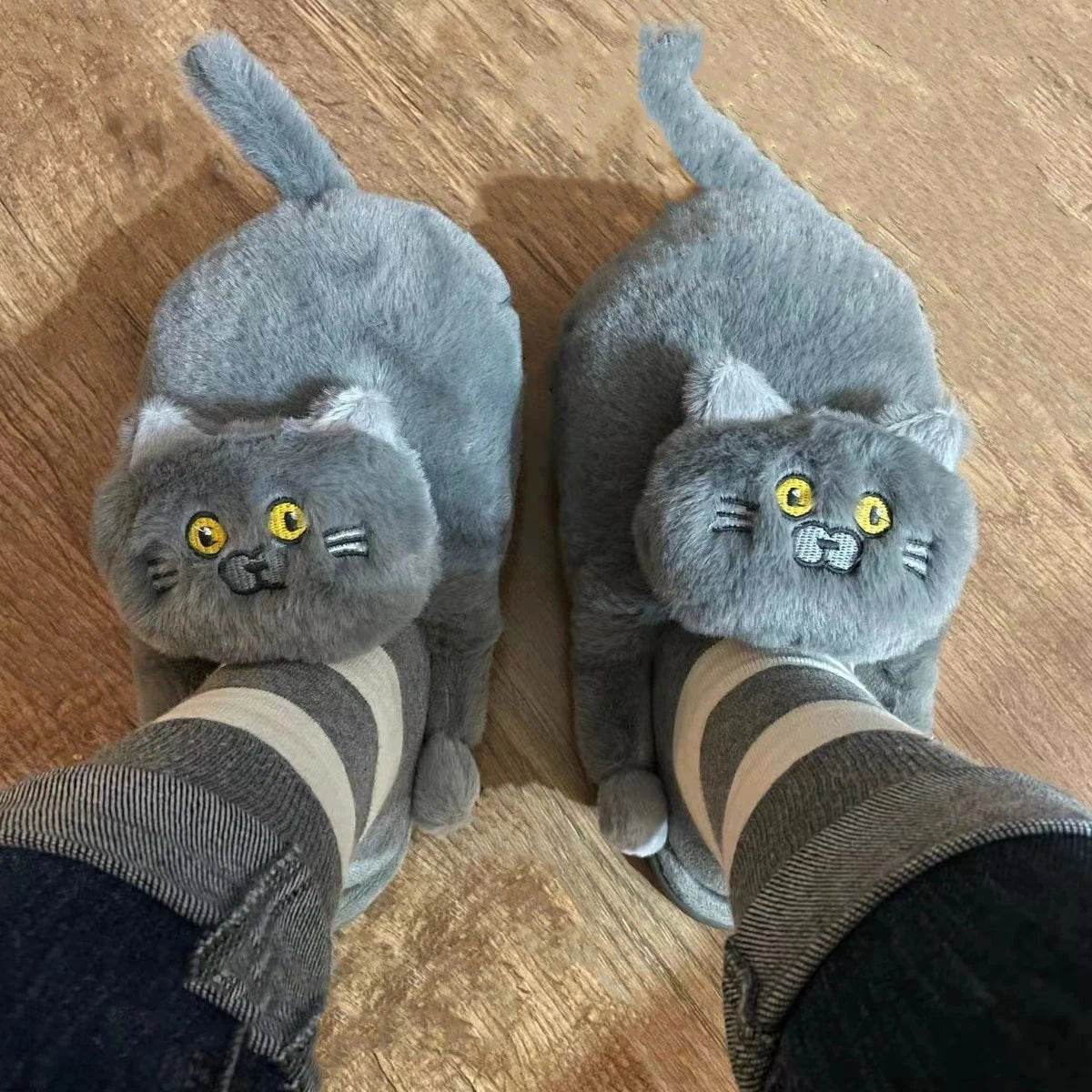 Cat Plush Slippers
