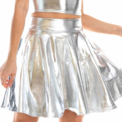Pleated Flared Mini Skirt Women Casual Party Cosplay Concert Festival Summer Fashion Skirt