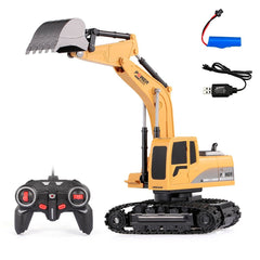 RC Excavator Bulldozer Vehicle Kids Educational Remote Control Construction Toy Gift