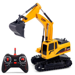 RC Excavator Bulldozer Vehicle Kids Educational Remote Control Construction Toy Gift