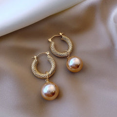 Gold Chunky Hoop Earrings Women Gold Filled Hypoallergenic Elegant Fashion Jewelry Gift