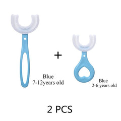360 Degree U-Shape Kids Toothbrush Children Soft Silicone Dental Care Oral Health Gift