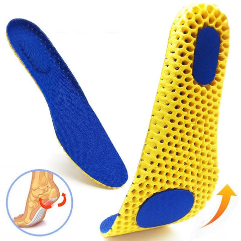 Memory Foam Orthopedic Insoles Breathable Sweat Absorbent Shoe Support Comfort Accessory