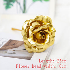 LED Foil Flower Glass Cover Light Valentine's Day Gift Romantic Home Decor Accessory