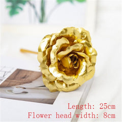 LED Foil Flower Glass Cover Light Valentine's Day Gift Romantic Home Decor Accessory