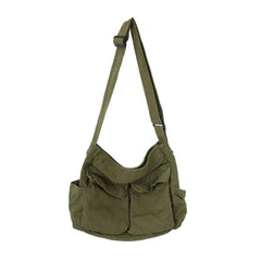 Canvas Hobo Crossbody Messenger Bag Women Large Capacity Casual Everyday Fashion Handbag