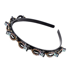 Pearl Headband Women Non-Slip Hoop Claw Clip Elegant Casual Everyday Fashion Hair Accessory