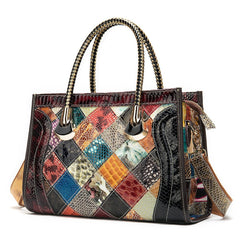 Genuine Leather Shoulder Tote Bag Women Large Capacity Casual Elegant Fashion Handbag