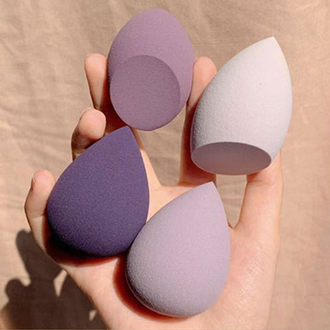 Makeup Sponge Set 4-Piece Soft Liquid Foundation Cream Powder Blending Beauty Tool Gift