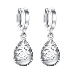 Opal Stone Flower Stud Earrings Women Trendy Elegant Casual Fashion Jewelry Gift