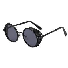 Steampunk Round Sunglasses Unisex Retro UV400 Casual Vintage Everyday Fashion Eyewear