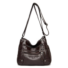 Soft PU Leather Shoulder Bag Women Large Capacity Casual Elegant Everyday Fashion Handbag