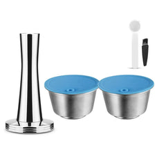 Reusable Dolce Gusto Capsules Stainless Steel Refillable Silicone Cover Coffee Kitchen Tool