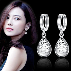 Opal Stone Flower Stud Earrings Women Trendy Elegant Casual Fashion Jewelry Gift