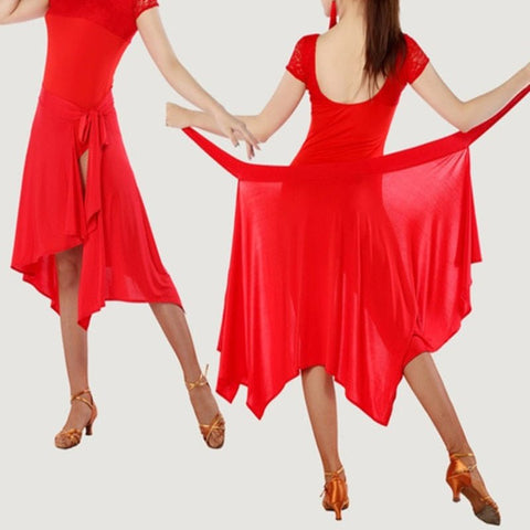 Latin Dance Skirt Women Beach Cover Up Casual Summer Swimwear Performance Fashion