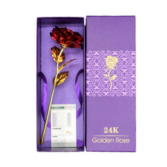 Gold Artificial Rose Valentine's Day Mother's Day Wedding Romantic Decoration Gift
