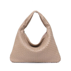 Patchwork Zipper Shoulder Bag Women Large Capacity Casual Everyday Fashion Handbag