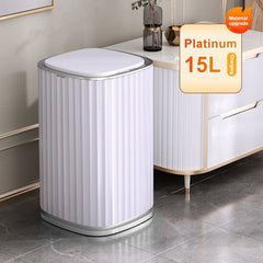 Touchless Smart Sensor Trash Can Automatic Open Close Garbage Can Home Office Kitchen