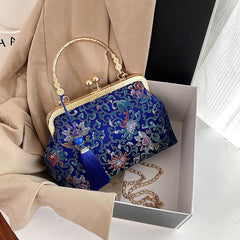 Victorian Chain Crossbody Bag Women Vintage Shoulder Messenger Elegant Fashion Handbag Purse