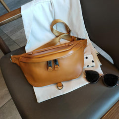 Genuine Leather Fanny Pack Women Luxury Waist Bag Handbag Casual Elegant Fashion