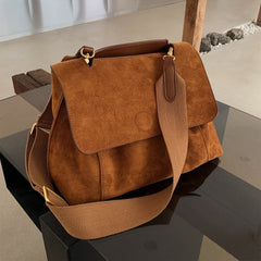 Retro PU Leather Flap Crossbody Bag Women Casual Elegant Everyday Fashion Handbag Purse