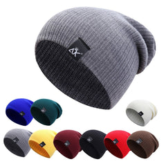 Knitted Beanie Unisex Warm Slouchy Casual Winter Hat Cold Weather Fashion Accessory