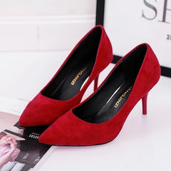 Pointed Toe High Heel Pumps Women Elegant Office Casual Everyday Fashion Shoes